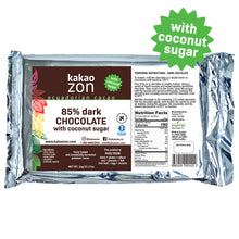 Load image into Gallery viewer, KakaoZon 85% Dark Chocolate with Coconut Sugar Gourmet • 35.27oz