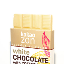 Load image into Gallery viewer, KakaoZon White Chocolate with Coffee • 2.82oz Bar