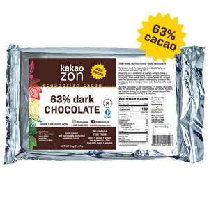 KakaoZon 63% Dark Chocolate Gourmet • 35.27oz
