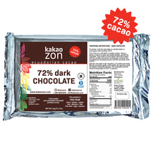 Load image into Gallery viewer, KakaoZon 72% Dark Chocolate Gourmet • 35.27oz