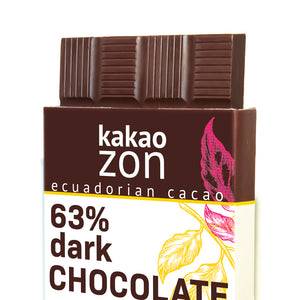 KakaoZon 63% Dark Chocolate • 2.82oz Bar