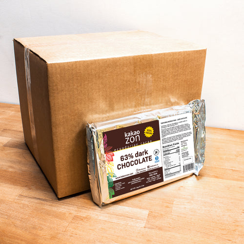 Bulk Kakaozon 63% Chocolate Gourmet 10x1kg Bars