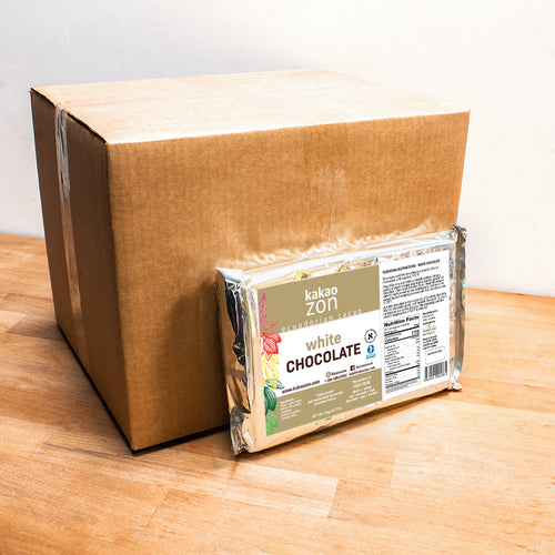 Bulk Kakaozon White Chocolate Gourmet 10x1kg Bars