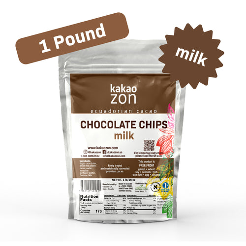 KakaoZon Milk Chocolate Chips • 1 lb