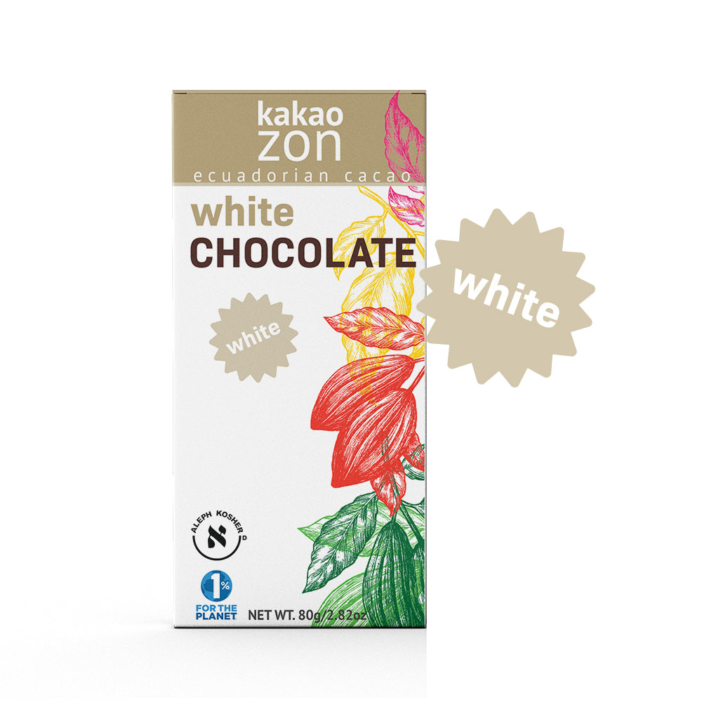 KakaoZon White Chocolate • 2.82oz Bar – KakaoZon.com